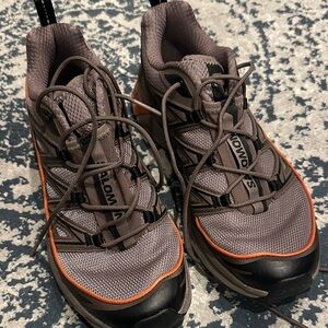 Salomon Black and Orange Athletic Shoes
